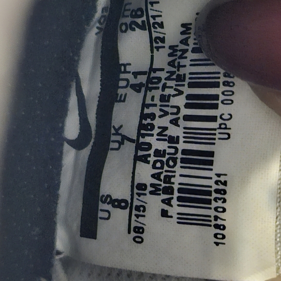 Nike Air Force 1 Utility White Strap Closure Mn 8 | Wmn #AO1531-101 - Picture 10 of 11